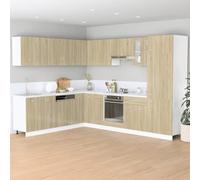ATOMSTACK MAKER Armoire de cuisine suspendue en chêne Sonoma - 80 x 31 x 60 cm - Montage mural - En bois - Charge maximale de 60 kg - Design moderne pour petites cuisines - Série Lyon