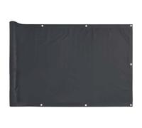 ATOMSTACK MAKER Brise-vue pour balcon, anthracite, 300 x 75 cm, tissu en polyester enduit de PVC, résistant aux UV et aux intempéries, avec œillets en aluminium et cordon de 24 m pour clôture en métal