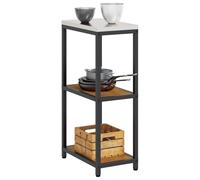 ATOMSTACK MAKER Étagère de cuisine à 3 étages, design rustique en rouille, cadre en acier (30 x 50 x 92 cm), étagère de rangement peu encombrante pour casseroles, épices et aliments - Aspect