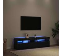 ATOMSTACK MAKER HOMELEN Lot de 2 armoires TV, aspect chêne noir, 75 x 35 x 40 cm, meuble TV, meuble TV, meuble TV, meuble TV RTV pour salon, chambre à coucher