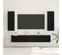 ATOMSTACK MAKER HOMELEN Lot de 5 meubles TV en bois aspect chêne noir, meuble TV, meuble TV, meuble TV, meuble TV, meuble TV RTV pour salon, chambre à coucher