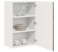 ATOMSTACK MAKER Kalmar Armoire de cuisine suspendue en bois (50 x 31 x 80 cm), chêne fumé, armoire murale moderne pour cuisine et salon, montage facile, charge maximale de 60 kg