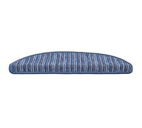 ATOMSTACK MAKER Lot de 15 protège-escaliers autocollants bleus (56 x 17 cm), antidérapants et insonorisants, en 100 % polypropylène, semi-circulaire, rayé, idéal pour l'intérieur, le couloir, le salon