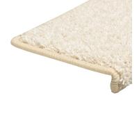 ATOMSTACK MAKER Lot de 15 tapis d'escalier antidérapants et insonorisants, en 100 % polypropylène, blanc, 65 x 21 x 4 cm, lavables et pliables, parfaits pour l'intérieur, les escaliers et les