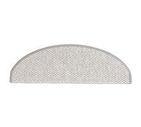 ATOMSTACK MAKER Lot de 15 tapis d'escalier autocollants aspect sisal (65 x 21 cm, platine), antidérapants, insonorisants et lavables pour escaliers en bois, en pierre et en béton d'intérieur