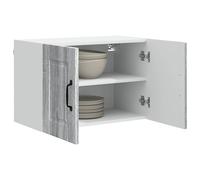 ATOMSTACK MAKER Lot de 2 armoires de cuisine en bois Sonoma gris - 60 x 31 x 40 cm - Avec 4 portes et 4 étagères réglables - Moderne et robuste - Pour l'intérieur