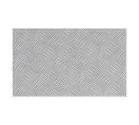 ATOMSTACK MAKER Lot de 2 marches d'escalier d'angle droit en aluminium - 50 x 30 cm - Argenté - Marches de sécurité antidérapantes pour l'intérieur et l'extérieur - Design moderne en tôle ondulée