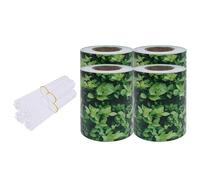 ATOMSTACK MAKER Lot de 4 brise-vue de jardin en PVC (35 x 0,19 m) avec motif de feuilles - Résistant aux UV et aux intempéries - Protection contre le vent et l'ombre pour clôture en métal, chemin ou