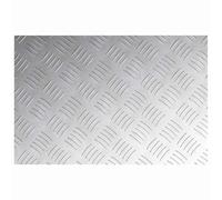 ATOMSTACK MAKER Lot de 4 marches d'escalier en aluminium (60 x 40 cm) - Tôle ondulée antidérapante - Argenté - Pour l'intérieur et l'extérieur, le bureau, la maison, le jardin, les escaliers