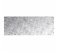 ATOMSTACK MAKER Lot de 4 marches d'escalier en tôle ondulée en aluminium - 80 x 30 cm - Argenté - Antidérapant - Pour l'intérieur et l'extérieur - Marches de sécurité modernes pour la maison, le