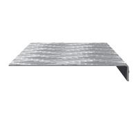 ATOMSTACK MAKER Lot de 5 marches d'escalier en aluminium antidérapantes argentées avec profil diamant (60 x 18 x 2,5 cm), imperméables et inoxydables, pour l'intérieur et l'extérieur