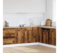 ATOMSTACK MAKER Meuble bas Lyon aspect bois vieilli, armoire de cuisine avec tiroir et 2 compartiments, matériau en bois, 30 x 46 x 81,5 cm, pour une organisation de cuisine peu encombrante