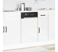 ATOMSTACK MAKER Panneau de lave-vaisselle 45 x 67 cm - Blanc brillant - En bois - Série Kalmar - Compatible avec les lave-vaisselle standard - Résistant à l'humidité et facile d'entretien