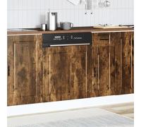ATOMSTACK MAKER Panneau de lave-vaisselle 60 cm - Bois de chêne fumé (série Porto), 60 × 1,5 × 67 cm, avant intégré au lave-vaisselle, résistant à l'humidité et facile d'entretien