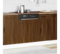 ATOMSTACK MAKER Panneau de lave-vaisselle 60 x 1,5 x 67 cm - Aspect chêne marron en bois robuste, adapté aux lave-vaisselle standard, série Kalmar, protège de la poussière et des rayures
