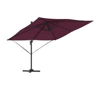 ATOMSTACK MAKER Parasol cantilever Roma Beige 286 x 284 x 265 cm - Inclinable, rotatif à 360 °, résistant aux intempéries, cadre en aluminium et toile en polyester, système de levage autobloquant
