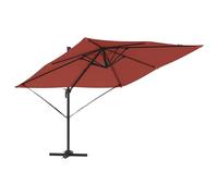 ATOMSTACK MAKER Parasol cantilever Roma Beige 286 x 284 x 265 cm - Inclinable, rotatif à 360 °, résistant aux intempéries, cadre en aluminium et toile en polyester, système de levage autobloquant
