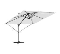 ATOMSTACK MAKER Parasol cantilever Roma Beige 286 x 284 x 265 cm - Inclinable, rotatif à 360 °, résistant aux intempéries, cadre en aluminium et toile en polyester, système de levage autobloquant