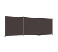 ATOMSTACK MAKER Paravent 3 pièces marron 525 x 180 cm - Paravent avec isolation lumineuse, brise-vue et fond décoratif en 100 % polyester, pliable pour salon, chambre à coucher, bureau et fenêtre