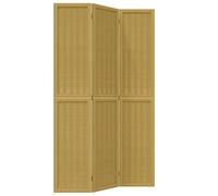 ATOMSTACK MAKER Paravent pliable en bambou et bois massif de paulownia (105-110 x 200 cm), marron, brise-vue décoratif pour salon, chambre à coucher et bureau, peu encombrant et facile à monter
