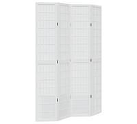 ATOMSTACK MAKER Paravent pliable en bois massif de paulownia - Blanc - 145 x 220 cm - Paravent décoratif - Brise-vue et protection solaire pour salon, chambre à coucher, bureau (intérieur)