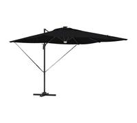 ATOMSTACK MAKER Roma Parasol solaire rectangulaire inclinable et rotatif avec éclairage, cadre en aluminium et polyester résistant aux intempéries, pour jardin et terrasse Beige 286 x 284 x 270 cm