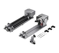 ATOMSTACK Mandrin rotatif R8 Pro, unité rotative de précision pour sphères, cylindres, objets irréguliers, compatible avec machine de gravure P1/K2/A5/A10/A20 Pro, avec pieds de support