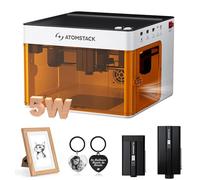 ATOMSTACK P1 5 W Machine de gravure laser portable 5 W Double machine de gravure laser portable 10 000 m/min, laser à diode 5 W, laser infrarouge 1,2 W pour PC, téléphone portable, application hors