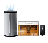 ATOMSTACK P1 5W 10 000 mm/min Graveur laser portable double diode 5 W + IR 1,2 W avec purificateur d'air D3 pour machine de gravure laser, contrôle par application, filtre à 99,9%