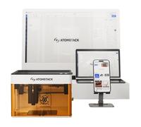 AtomStack P1 Graveur laser 5W - Zone 110×110 mm, CoreXY, portable, Classe 1, compatible Android/iOS/Windows/macOS