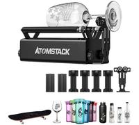 ATOMSTACK R3 Pro Rouleau rotatif laser - Module de gravure auxiliaire pour graveur laser - Rouleaux rotatifs à 360 degrés pour cutter laser