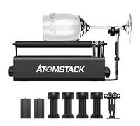 ATOMSTACK R3 Pro Rouleau rotatif pour graveur à 360° 4 colonnes de levage 2 tiges de support et 1 cadre de support