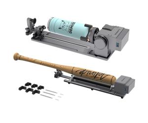 ATOMSTACK R8 Pro Rotary Laser (R8 + R6) Rouleau rotatif multi-usage, équipé d'une griffe trapézoïdale en forme de L, griffe trapézoïdale, peut sculpter des objets irréguliers compatible avec P1 A5 A10
