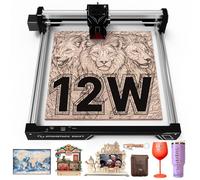 ATOMSTACK Swift 12 W Machine à Graver Laser Découpeuse Laser Série Surface de Gravure 0,01 mm 300 × 300 mm Découpeuse Laser Haute Précision Assistance Logicielle Robuste (Noir, Swift 12W)