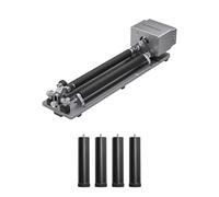 ATOMSTACK Swift 12W Graveur Laser avec R6 Rouleau Rotatif, Machine de Découpe Laser Haute Précision 0,01mm pour Bois et Métal, 300x300mm, Graveur de Cylindres pour Gobelets, Stylos et Boîtes