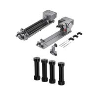 ATOMSTACK Swift 12W Graveur Laser Découpeuse, 0.01mm Précision, 300x300mm avec Mandrin Rotatif R8 Pro+H5 pour Objets Irréguliers, Machine de Découpe Laser Haute Précision pour Bois, Métal et Verres