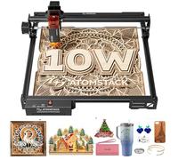 ATOMSTACK SWIFT A10 PRO V2 10W Machine de Gravure Laser Idéale Pour La Personnalisation Par Lots (DIY) Zone de Gravure : 410 x 380 mm - Découpeur Laser Adapté Au Bois, Au Cuir, Au Tissu (Noir)