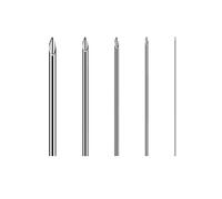 ATOMUS 100 Pcs Mixed Sterilized Body Piercing Needles 12G 14G 16G 18G 20G Professional Tri- beveled Piercing Needles for Ear Navel Eyebrow Ear Piercing