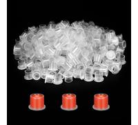 ATOMUS 300Pcs Tattoo Ink Cups with Base Pigment Cups Mixed Small Medium Large Ink Container for Tattoo Kit Tattoo Supplies