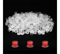 ATOMUS 300Pcs Tattoo Ink Cups with Base Pigment Cups Mixed Small Medium Large Ink Container for Tattoo Kit Tattoo Supplies