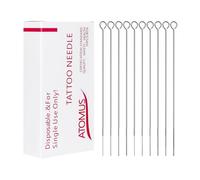 ATOMUS 50pcs Disposable Tattoo Needles Mixed 3RL 5RL 7RL 9RL 3RS 5RS 7RS 9RS 5M1 7M1 Sterilized tattoo shader liner needles Set Stainless Steel