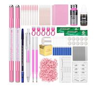 ATOMUS Kit de microblading rose complet semi-permanent pour tatouage professionnel 2 pièces stylo manuel 18U 3RL sourcils Microblades Fournitures de tatouage