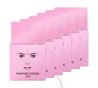 ATOMUS Lot de 6 cordes de microblading pré-encrées pour le marquage des sourcils - 10 m - Rose