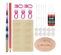 ATOMUS micro Lip Gloss pencil kit complet semi - permanent Lip Gloss pencil set professionnel tatouage Lip Gloss Manual Pen 5rs 3rl sourcils micro Blade fournitures de tatouage