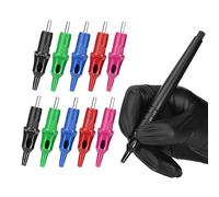 ATOMUS Mixed Tattoo Ballpoint Cartridge Needles with Pen Kit for Tattoo Practice Tattoo Ballpoint Pen Cartridges Liner and Shader