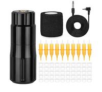 ATOMUS Professional Tattoo Pen Kit Rotary Tattoo Machine Kit 33.5mm Diameter Tattoo Gun 10pcs 3RL Cartridge Needles 50pcs M Ink cups