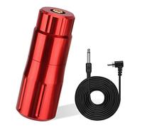 ATOMUS Red Tattoo Rotary Pen Machine 33.5mm Diameter with RCA Clip Cord for Liner and Shader
