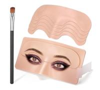 ATOMUS Removable 3D Silicone Eye Face Makeup Practice Board Reusable Microblading Eyebrow Skin Practicing Eye Makeup Eyebrow Eyeliner Eye Shadow Eyelash Extension Training