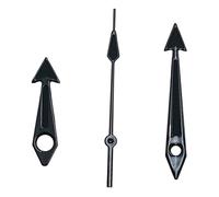 ATOMUSERLY 1 Jeu d'aiguilles argentées et Noires for Montres Seamaster 300 (NH35), compatibles avec Les mouvements NH34, 4R35, NH36 7S36. Aiguilles Vertes Lumineuses(Silver)