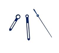 ATOMUSERLY 1 Jeu d'aiguilles de Montre argentées, Bleues et dorées, Lumineuses Vertes, compatibles avec Les mouvements NH35, NH36, ETA2824, 2836, Miyota8205(Blue,Fit ETA 2824 2836)